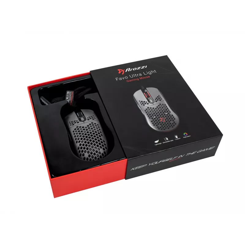 Arozzi Favo myš Gaming pravá ruka USB Type-A optická 16000 DPI