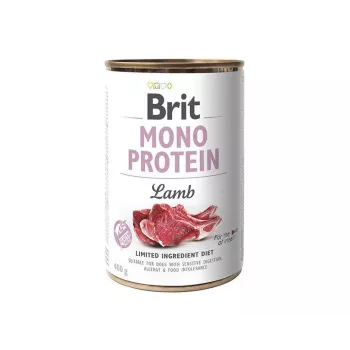 BRIT MONO PROTEIN mokré krmivo pre psy jahňacie 400 g