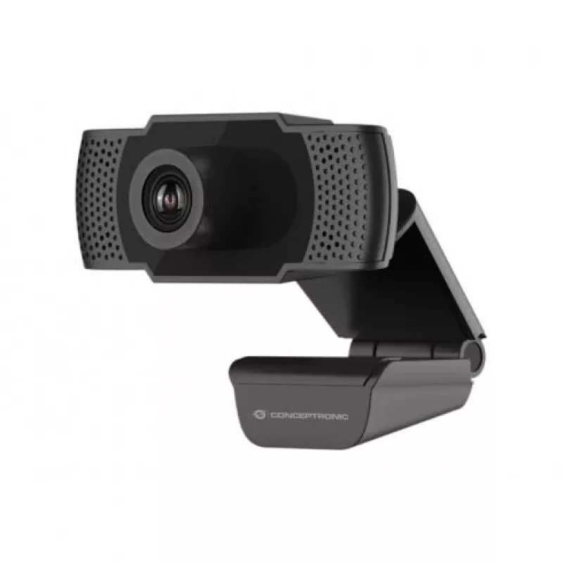 Conceptronic AMDIS 1080P Full-HD webkamera s mikrofónom, 2 MP, 1920 x 1080 pixelov, Full-HD, 30 fps, H.264, M-JPEG, YUV, 90°