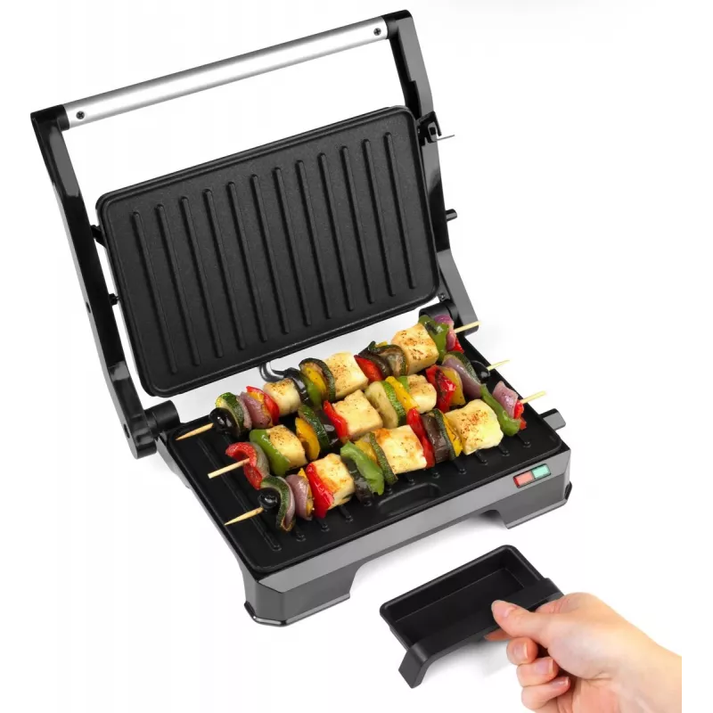 Elektrický 2-in-1 zdravotný gril Progress EK5854PVDE s nepriľnavými platňami a nastaviteľnou teplotou