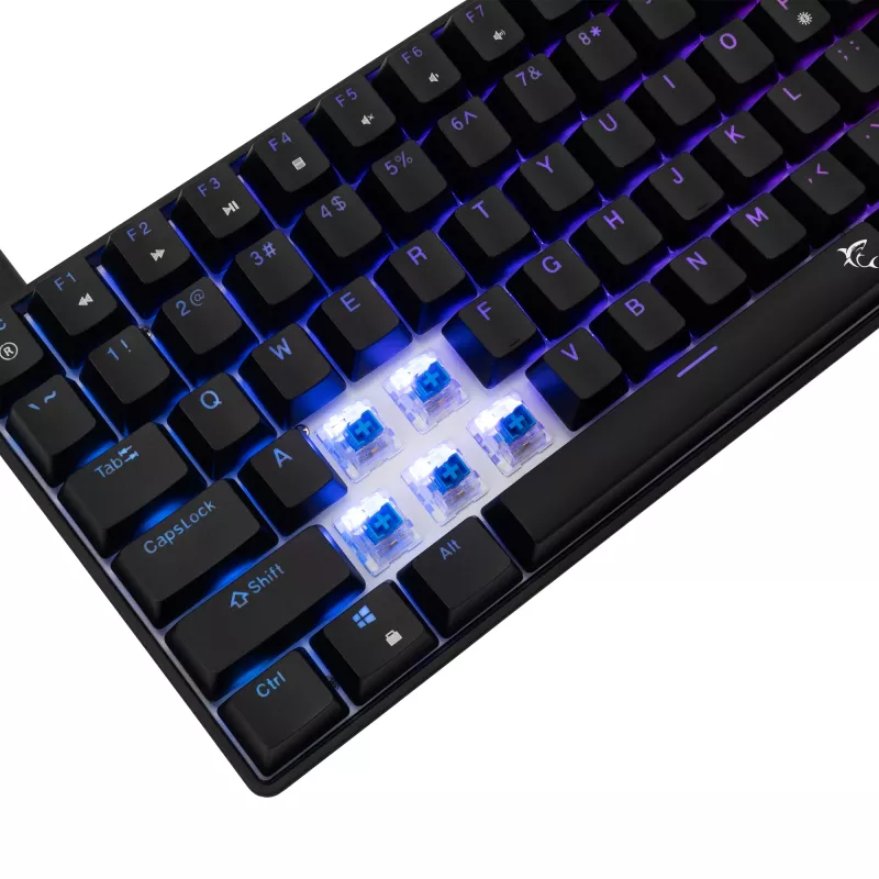 Mechanická klávesnica White Shark GK-005121 s RGB podsvietením a Blue-Switches