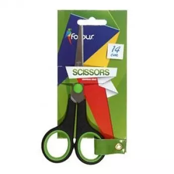 Nožnice FORPUS FO60605 14 cm, pogumované rukoväte, nehrdzavejúce čepele