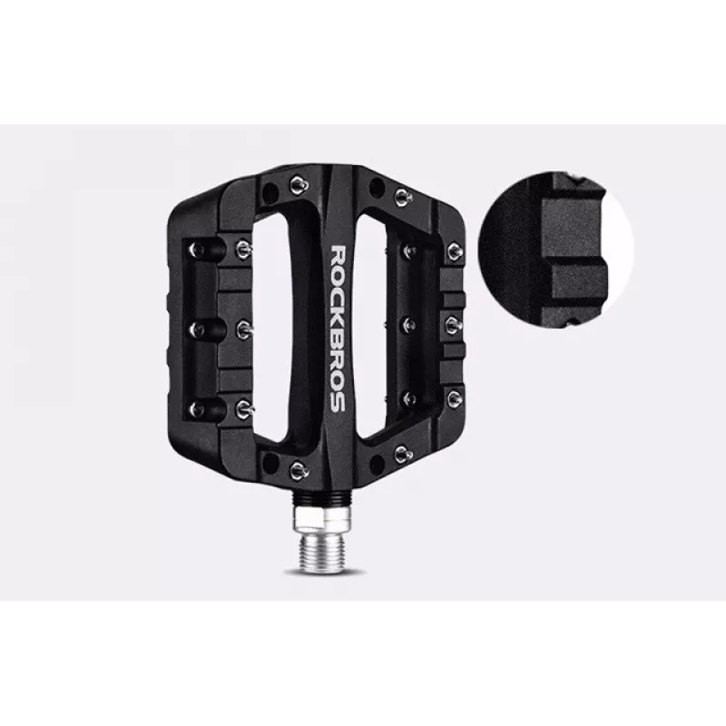 Rockbros 2017-12CBK Nylon pedálová sada na bicykel - čierna