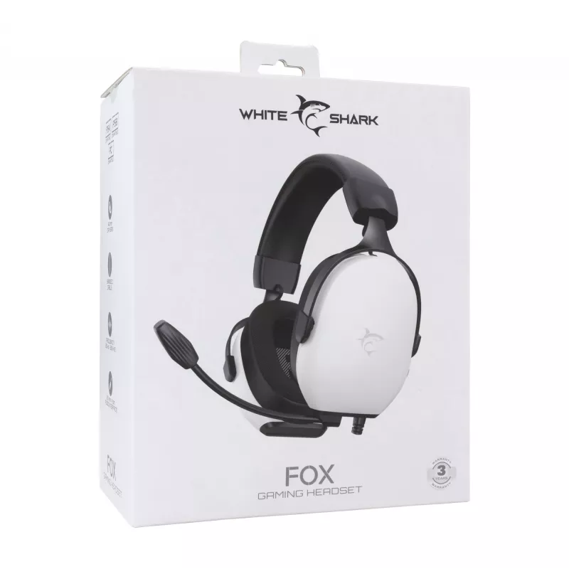 Slúchadlá White Shark GH-2445 Fox biela