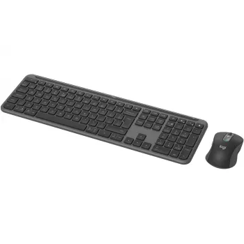 Logitech MK950 Signature slim klávesnica myš v cene kancelária RF Wireless + Bluetooth QWERTY US International grafit