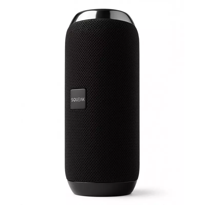 Prenosný Bluetooth stereo reproduktor SQUEAK SQ1008 — 14W RMS, Bluetooth 5.3, 1200 mAh, IPX4, FM, LED, AUX, USB