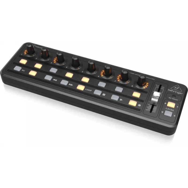 MIDI klávesnica USB Behringer X-TOUCH MINI typ ovládania tlačidlá otočné regulátory posuvníky