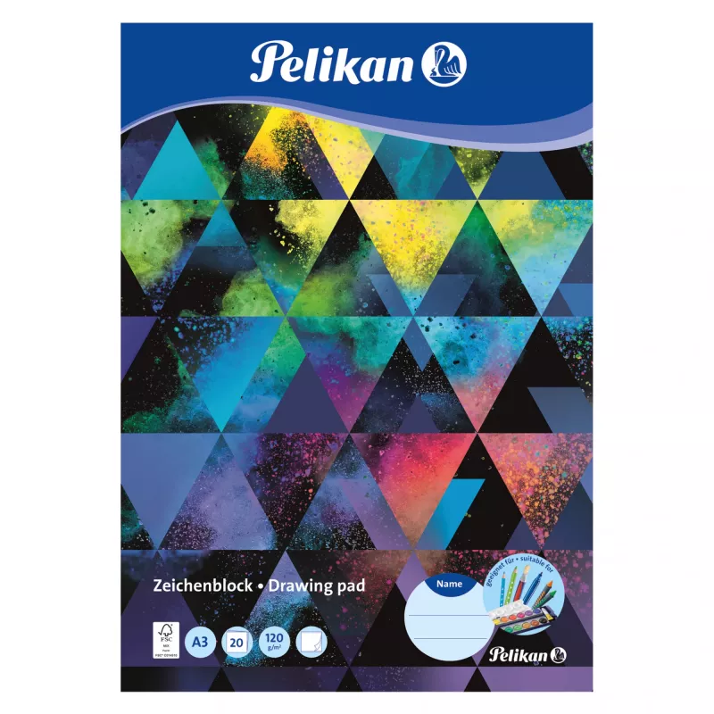 Kartón Pelikan 236799 20 listov 120 g/m² A3