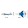 Stavebnica Cobi SU-57 Felon, 928 dielov – Cobi model COBl-5909