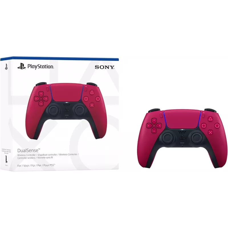 Gamepad Sony DualSense v3 červený — Bluetooth/USB, USB-C, integrovaná batéria, PS5, 160×106×66 mm
