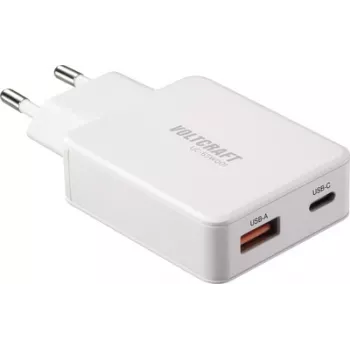 Voltcraft UC-1C1A65W01 USB nabíjačka USB-C USB-A rýchle nabíjanie PD 3.0 biela (VC-17010790)