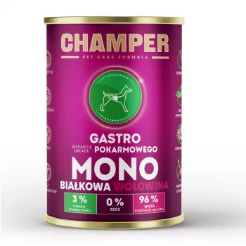 CHAMPER Gastro Monoprotein hovädzie - mokré krmivo pre psy - 400 g