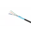 Sieťový kábel Extralink Twisted Pair CAT6 FTP (F/UTP) V2 Outdoor 305 M čierny
