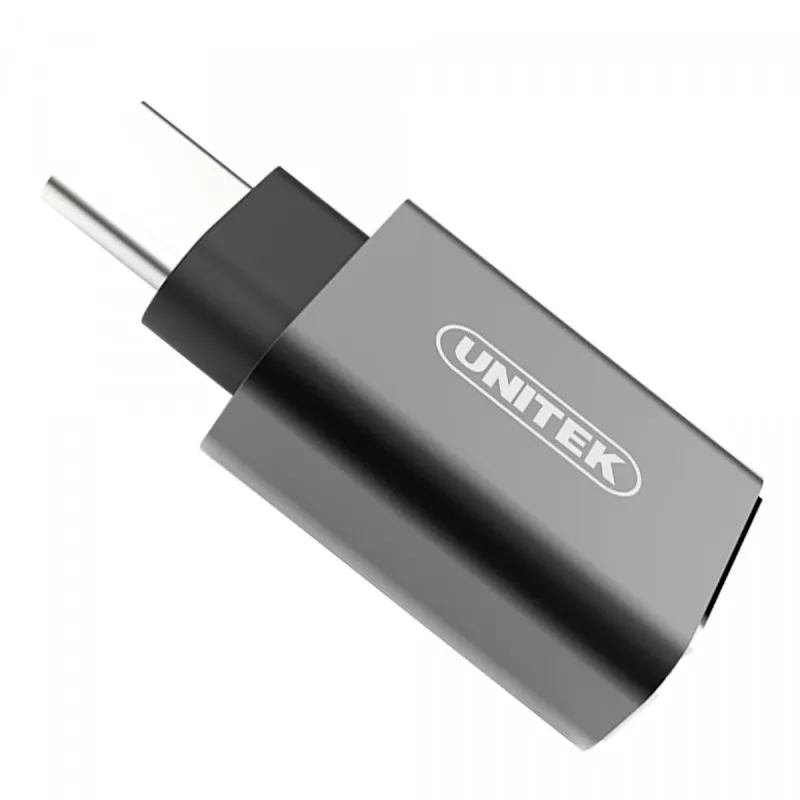 UNITEK Y-A025CGY kábelový interface/genderový adaptér USB Type-C na USB Type-A, kov