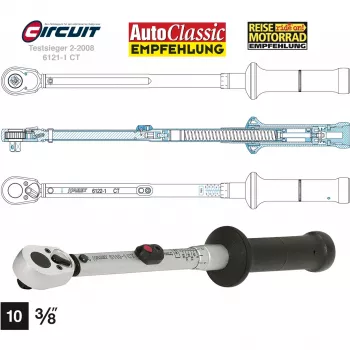 HAZET 6110-1CT - momentový kľúč s lomením - Kg-m - mechanický - 1/4 palca - 6,3 mm - 5 - 60 Nm