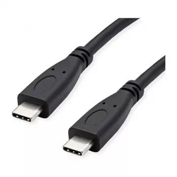 ROLINE RM USB 3.2 Gen 2 kábel, C-C, samec/samec, 4K UHD-1, 10Gbit/s, Emark, 100W, čierny, 1 m