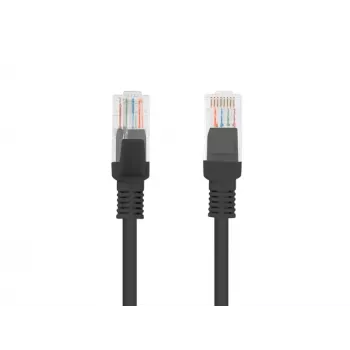 LANBERG sieťový kábel RJ-45 Cat5e PCU5-10CC-2000-BK, 20 m, U/UTP, CCA vodič, PVC plášť, čierny