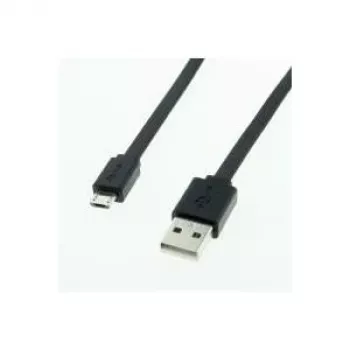 ROLINE - USB kábel - USB Type-A, 4-pin (M) - 5-pin Micro-USB Type-B (M) - 1 m (USB/USB 2.0) - zaliate - čierna (11.02.8760)