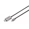 DIGITUS - adaptérový kábel - Mini DisplayPort (M) na HDMI (M) - 1,0 m - podpora 8K 60 Hz - čierny (DB-340109-010-S)