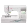 Šijací stroj SINGER Quantum Stylist 9960 — 600 vzorov stehov, 13 automatických programov gombíkovej dierky, systém voľného ramena