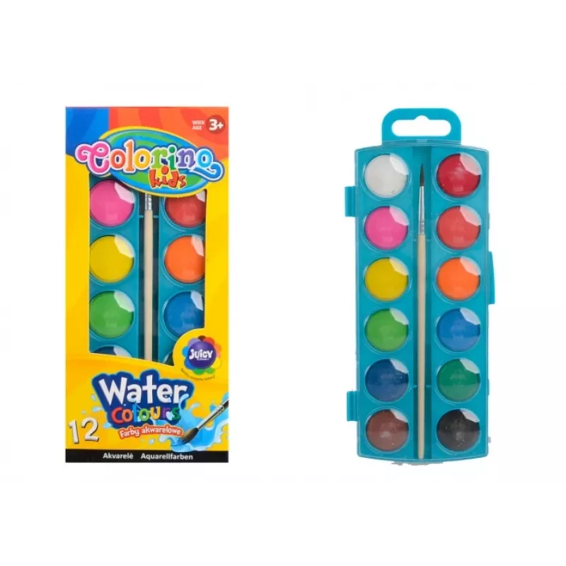 Colorino Kids vodové farby malé 12 farieb