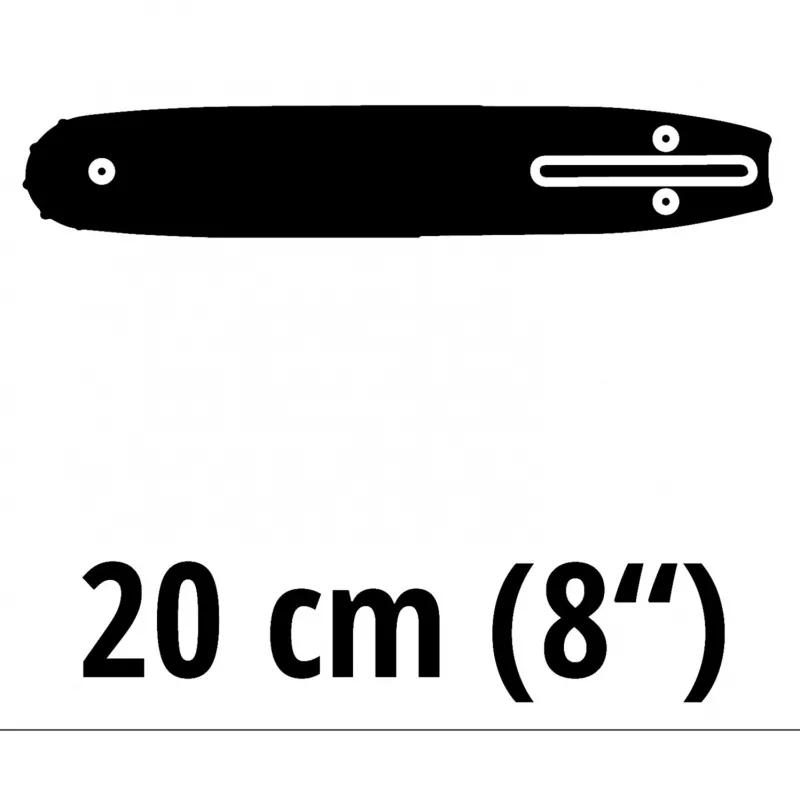 Meč Einhell 4500194 20 cm čierny