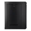 EXTRALINK LITE 9U 530X400 nástenný rack, čierny, s odkladacou policou