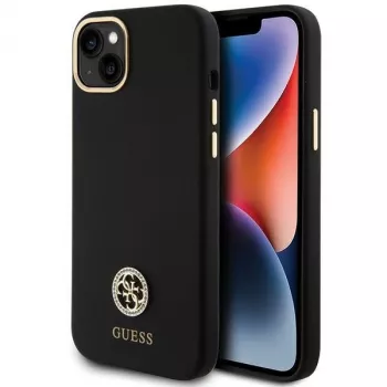 GUESS | GUHCP15M4DGPK | zadný kryt | Apple | iPhone 15 Plus/14 Plus | TPU, silikón, mikrovlákno | čierna