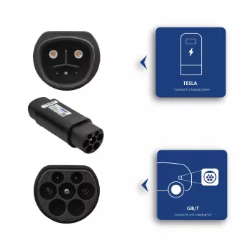 Akyga AK-SC-E22 Nabíjací adaptér pre elektromobily Tesla na GB/T 1-fázový 32A