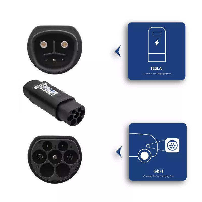 Akyga AK-SC-E22 Nabíjací adaptér pre elektromobily Tesla na GB/T 1-fázový 32A