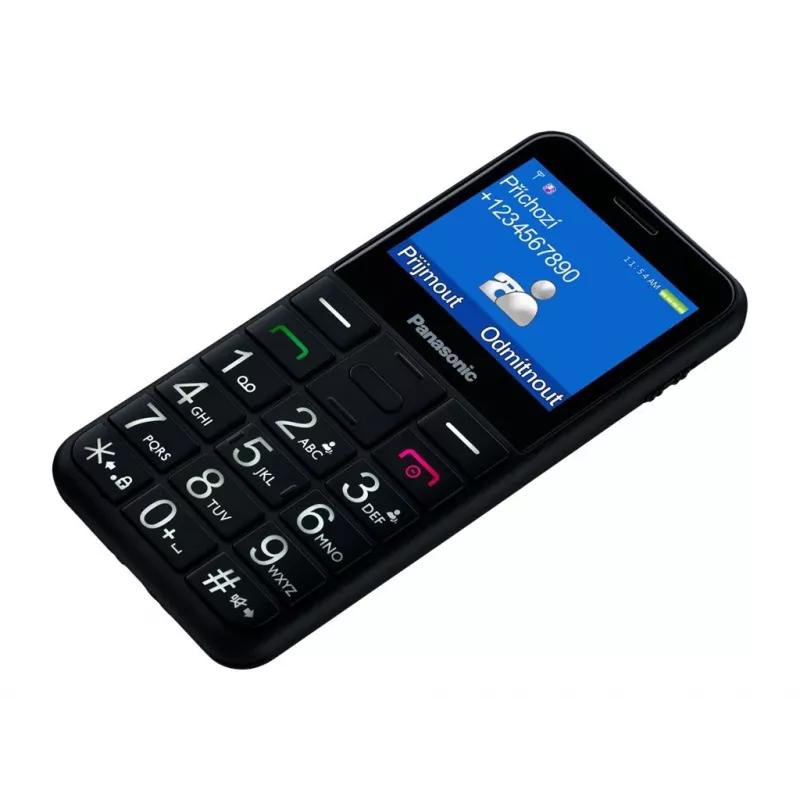 Mobilný telefón pre seniorov KX-TU155 čierny