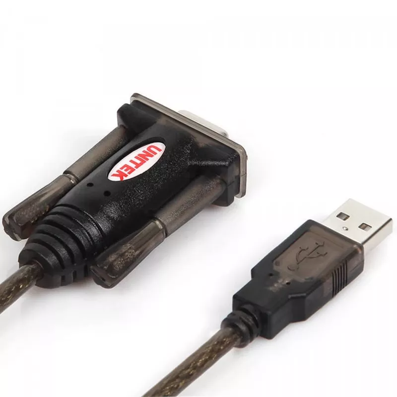 UNITEK Y-105 sériový kábel čierny 1,5 m USB Type-A DB-9