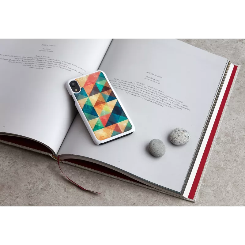 iKins Mosaic biele puzdro pre iPhone XR, K1713H