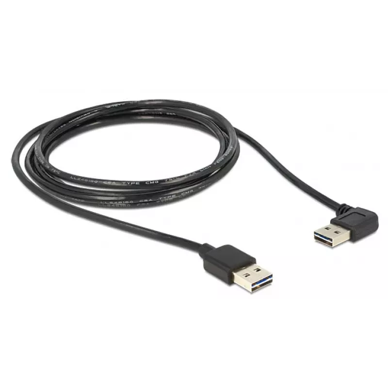 USB kábel DeLOCK 5 m USB 2.0 A samec/samec 90°