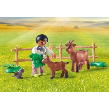 Playmobil 71442 Country: Traktor s prívesom a nádržou na vodu – Čerstvá úroda na farme – Hravé spoznávanie prostredia – Fantazijná hra rolí