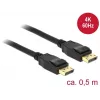 DisplayPort kábel DeLOCK 85506 0,5 m čierny