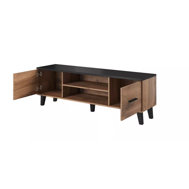 Cama TV stojan LOTTA 160 2D2K dub wotan/matný čierny