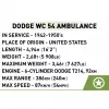 Stavebnica Cobi Dodge WC-54 sanitka model 2257 mierka 1:35 stavebnica