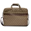 Taška na notebook GUESS GUCB15P4TW 16 palcov hnedá Saffiano s 4G trojuholníkovým logom