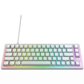 CHERRY K5V2 Kompaktná klávesnica Gaming USB QWERTY anglická biela 67 klávesov RGB LED