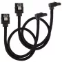 Corsair CC-8900278 Premium SATA kábel s opletom, uhlový, 30 cm, čierny, balenie po 2 kusy