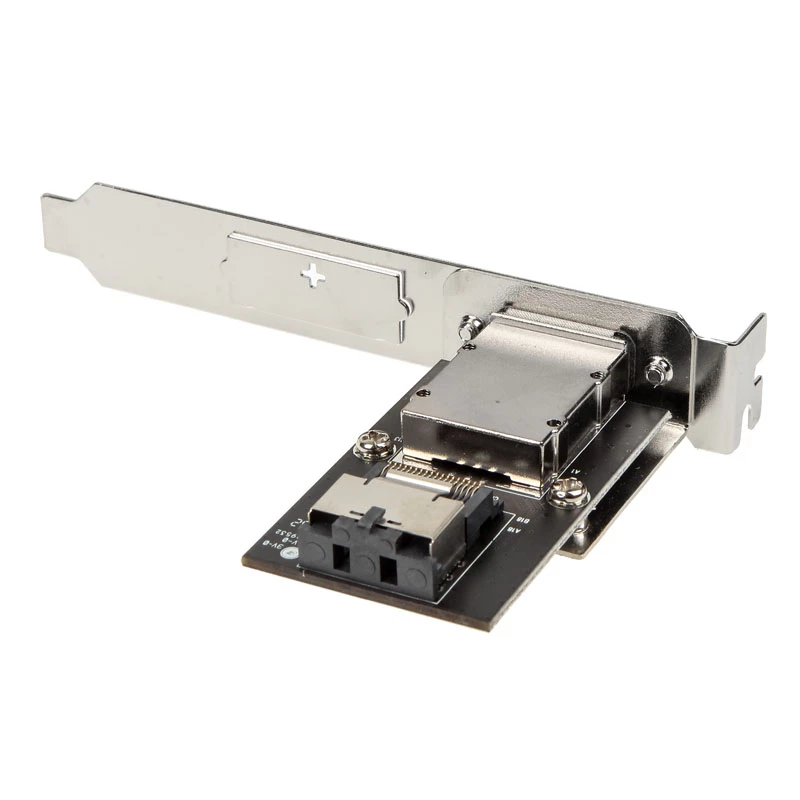 SilverStone SA011 - SAS prepážka interná na externú - SAS 24Gbit/s - Mini SAS (SFF-8087) (W) na 4 x 26-pinové Mini SAS (W)