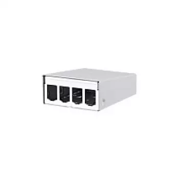 METZ CONNECT BTR E-DAT modul - inštalačná skrinka sieťové rozhranie - Pure White, RAL 9010 - 4 porty - pre P/N: 1308990111-I (130861-0402-E)