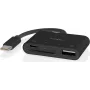 Nedis USB-C čítačka MicroSD kariet (CCGB64780BK01)