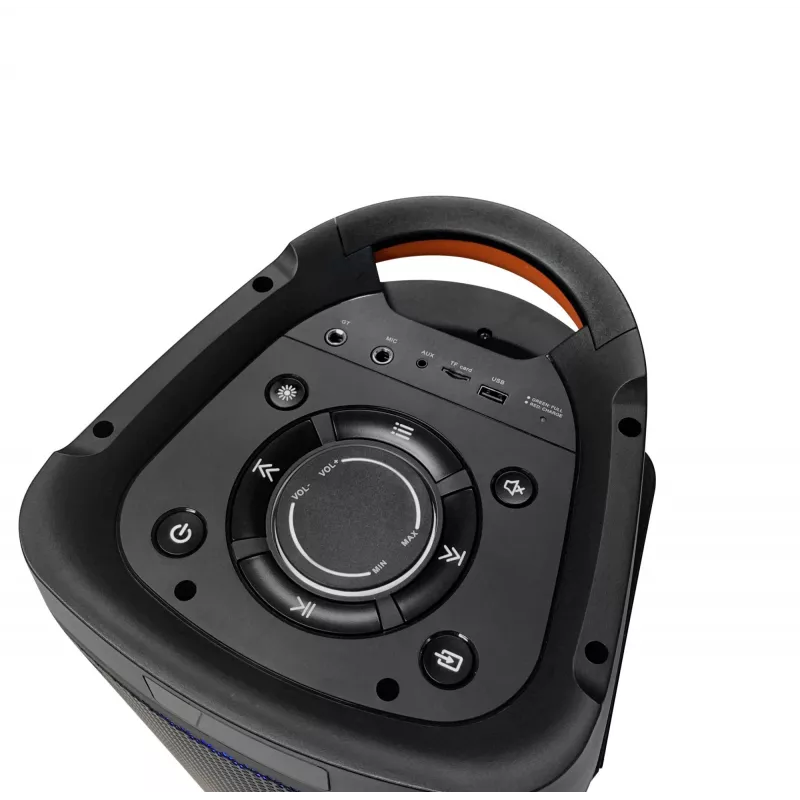 Systémové audio PLL FM USB/SD/BT 2x karaoke FULL LED PartyBox