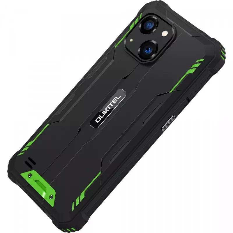 Oukitel G2 4G smartfón, 6 palcov, 4/64 GB, 6300 mAh, IP69K, Dual SIM, Android 14, zelený (bez nabíjačky)