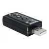 DeLOCK USB zvukový adaptér 7.1 - zvuková karta - stereo - USB (61645)