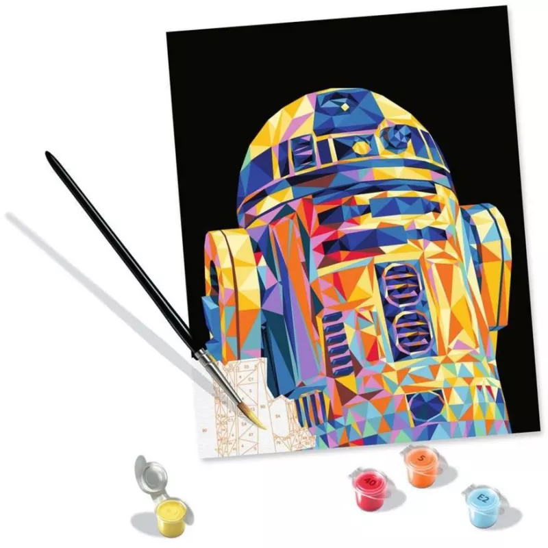 Maľovacia sada Ravensburger CreArt Star Wars R2‑D2 – maľovanie podľa čísel