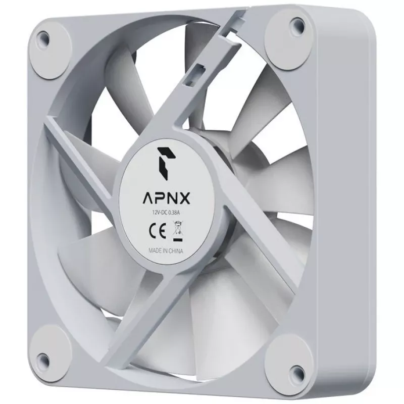 Skriňový ventilátor APNX FP1-RQ 120 PWM ARGB-WT 120 mm, PWM ovládanie, ARGB biely rám