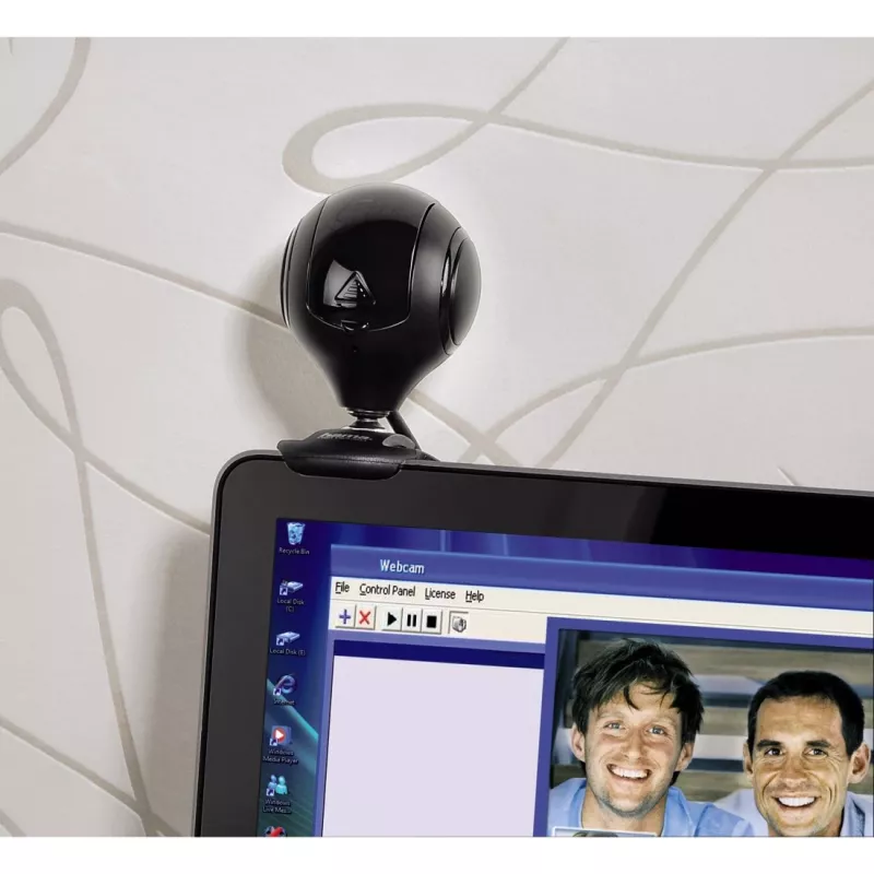Hama 00053950 Spy Protect HD webkamera, 1,3 MP, 1280 x 720, 30 fps, vstavaný mikrofón, USB 2.0, čierna
